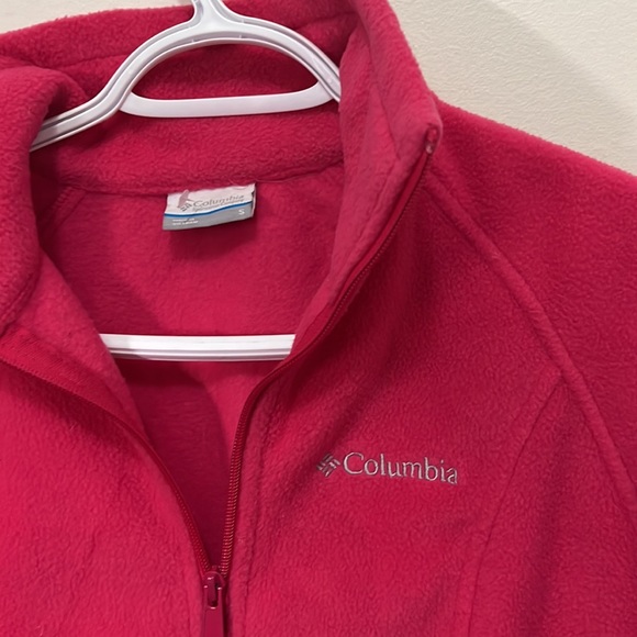 Columbia Pink High Neck Fleece Jacket Size Small - Picture 5 of 11